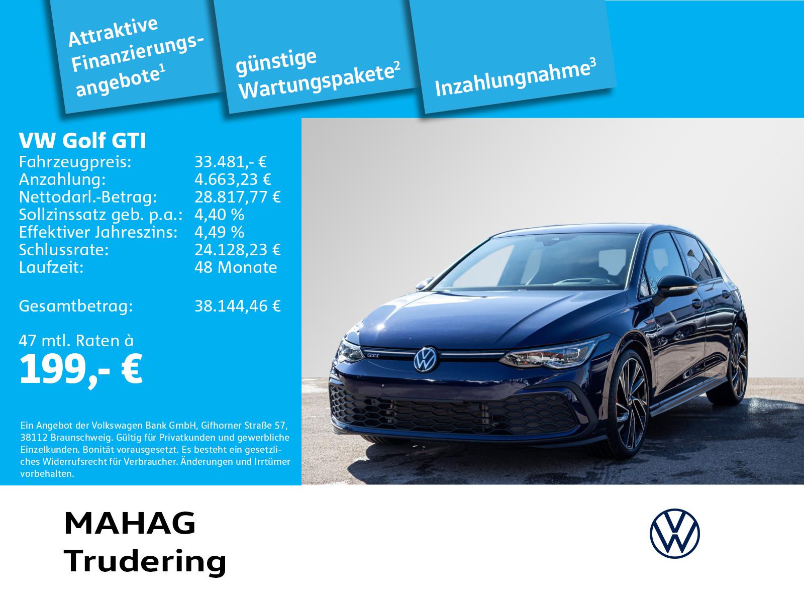 Volkswagen Golf VIII GTI 2.0 TSI Leder IQ.Light Navi HuD Pa