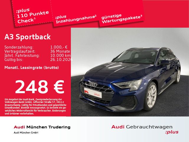 Audi A3 Sportback 30 TFSI S tronic S line StdHzg/ACC/