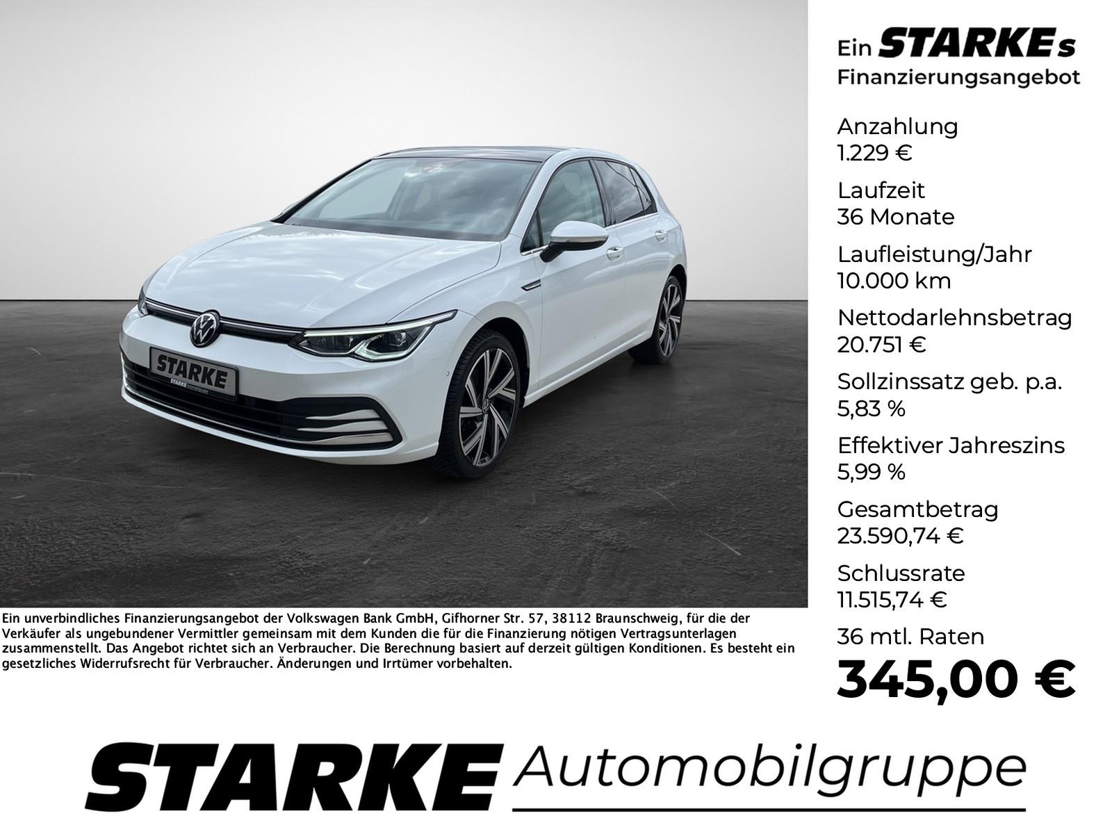 Volkswagen Golf  2.0 TDI DSG Style  HeadUp Panodach AHK Sta