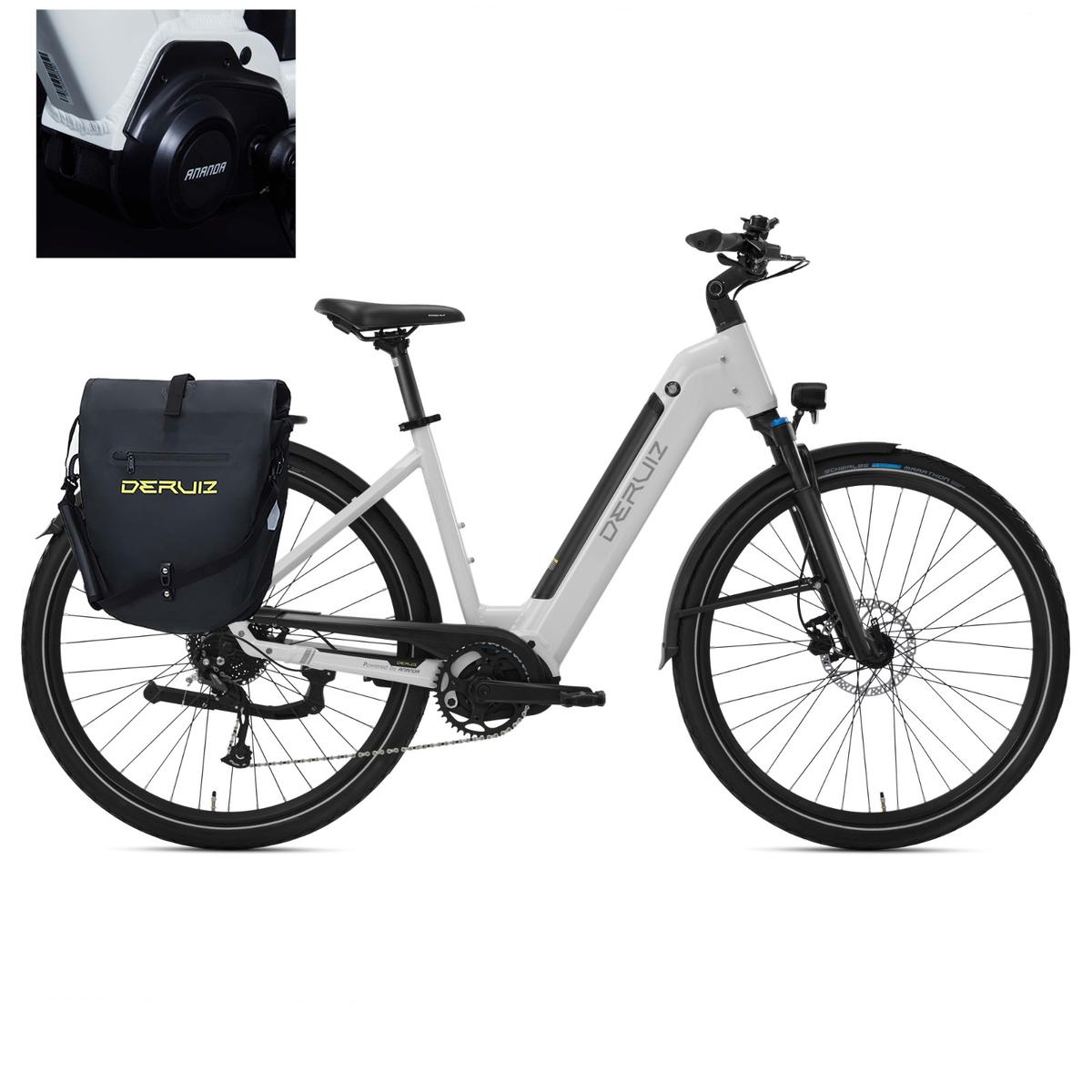 Deruiz MICA-G WeiB E-Bike Mit 80Nm Mittelmotor