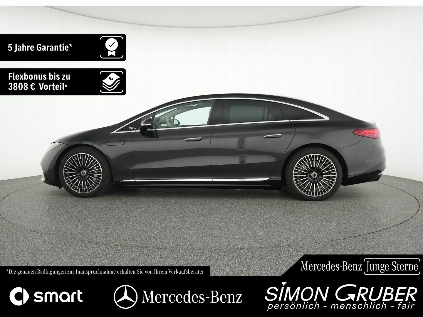 Fahrzeugabbildung Mercedes-Benz EQS 580 4M AMG Exklusive 4*Massage HUD Burm Digi