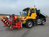 Unimog U427 4x4 Tipper / Kipper  / Dücker Fräse BRS 15 - Unimog 427