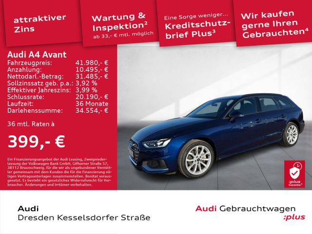 Audi A4 Avant 40 TFSI Q. advanced AHZV LED Navi Kamer