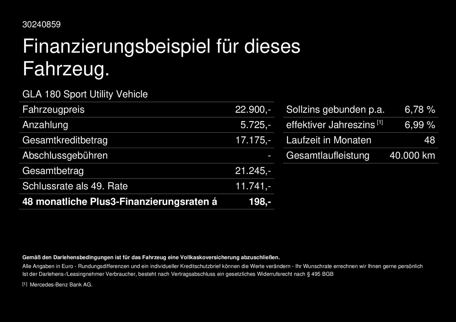 Fahrzeugabbildung Mercedes-Benz GLA 180 AMG*Panorama*LED*Navi*Night*Park-Pilot*