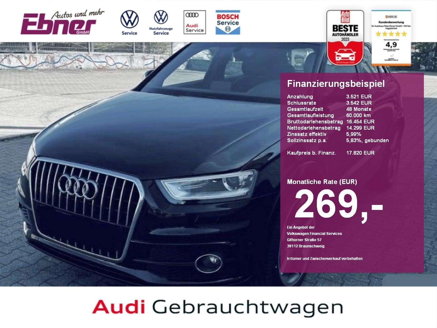 Audi Q3 S-LINE 1.4TFSI DSG XENON+NAVI+BOSE+SITZHZG+PA