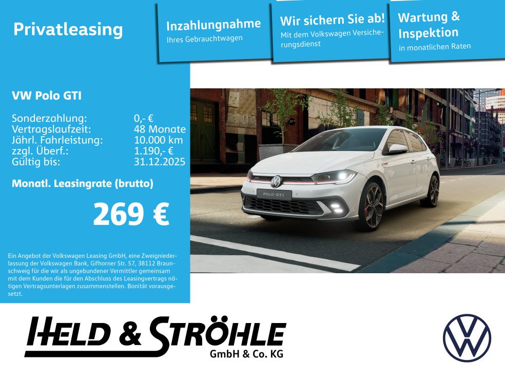 Polo GTI 2,0 l TSI DSG KAM KLIMA  Travel-Assist