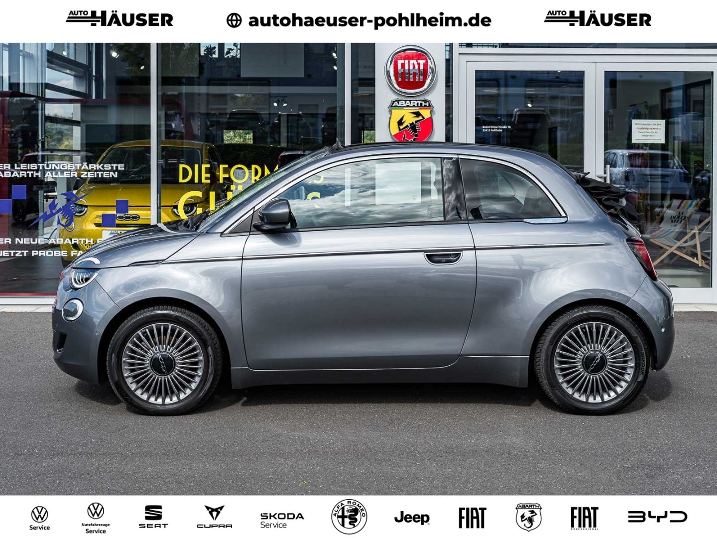 Fiat 500e Cabrio 42kWh NAVI KAMERA PDC ACC LANE TEMPO imagem 3