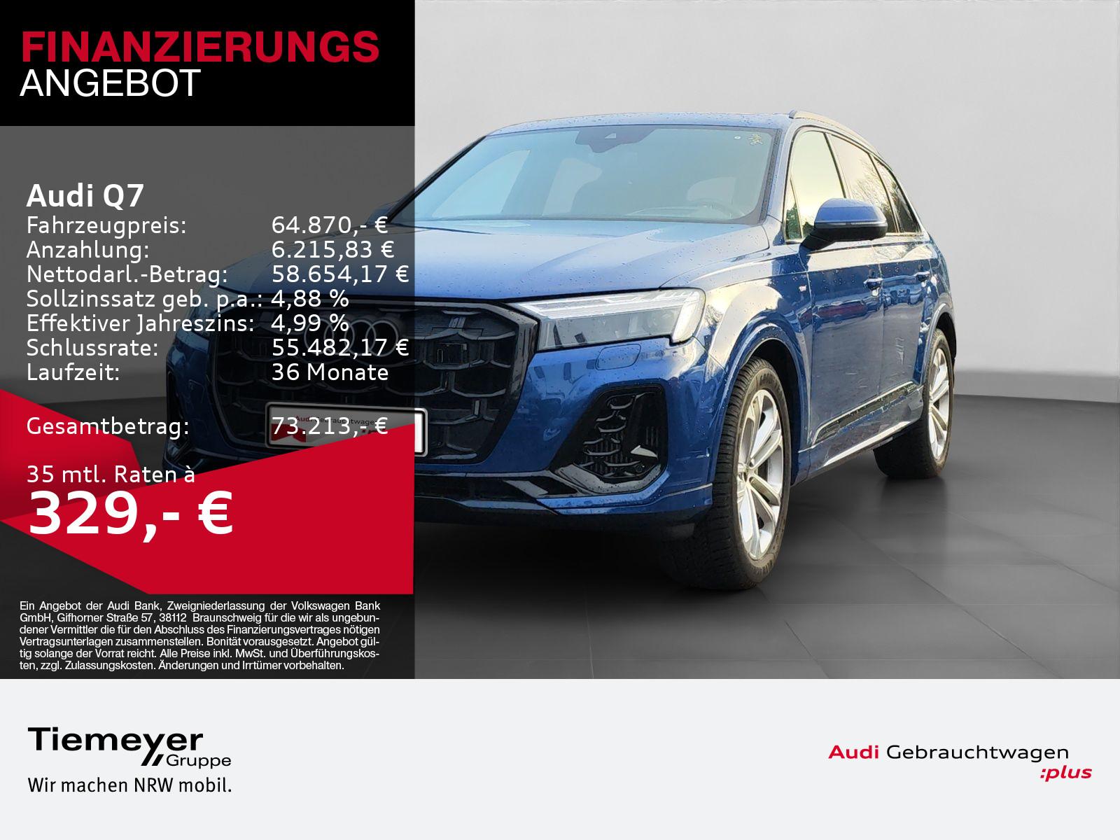 Audi Q7 55 TFSI Q S LINE UPE110 7-SITZE AHK PANO lm20