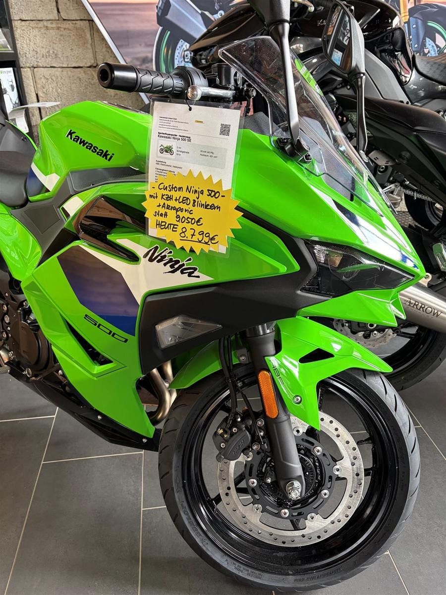 Kawasaki Ninja 500 SE !Custom mit Akrapovic!