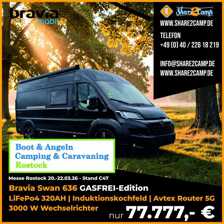 Bravia Swan 636 Gasfrei | Automatik | LiFePo4