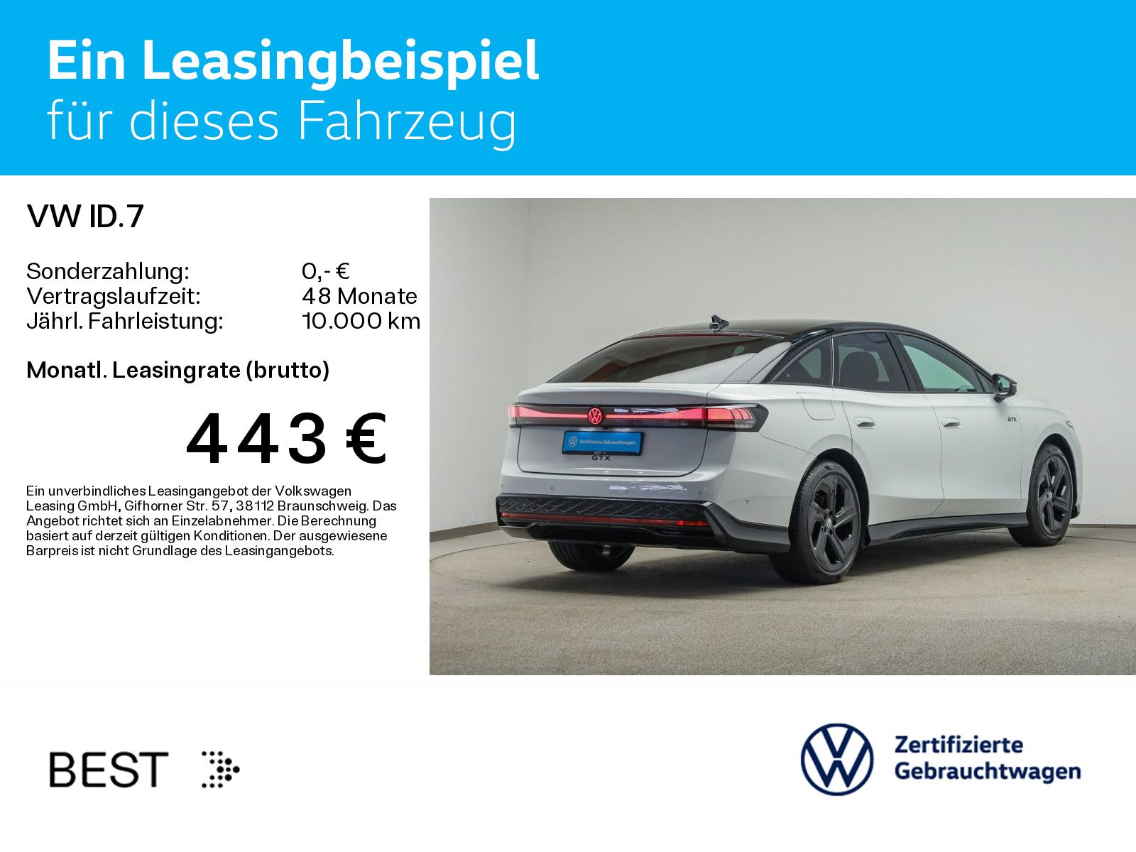 Volkswagen ID.7 GTX 4M WÄRMEPUMPE IQ.LIGHT AHK KAMERA PDC N foto 3