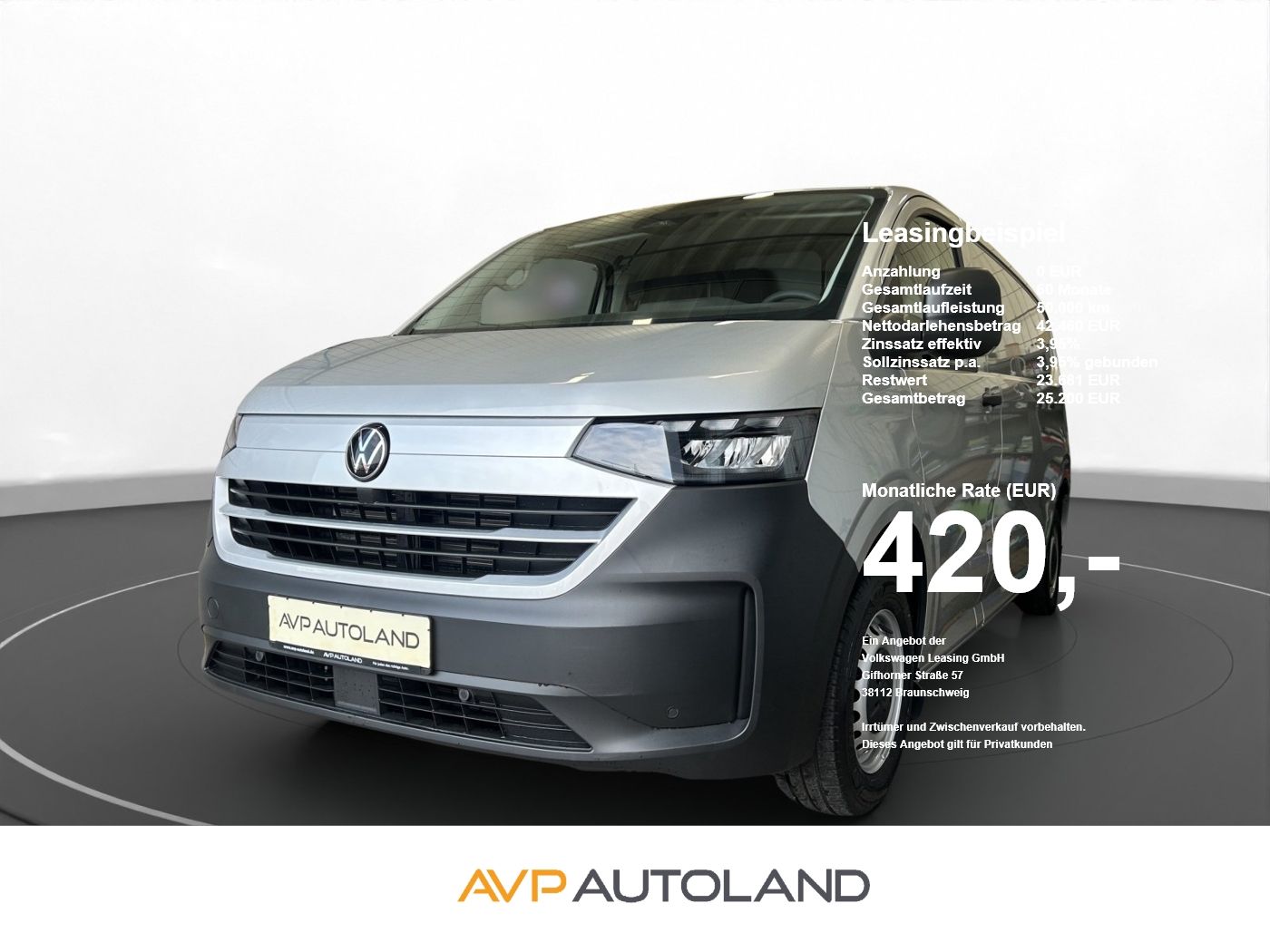 Volkswagen T7 Transporter e-Transporter Kasten lang LR