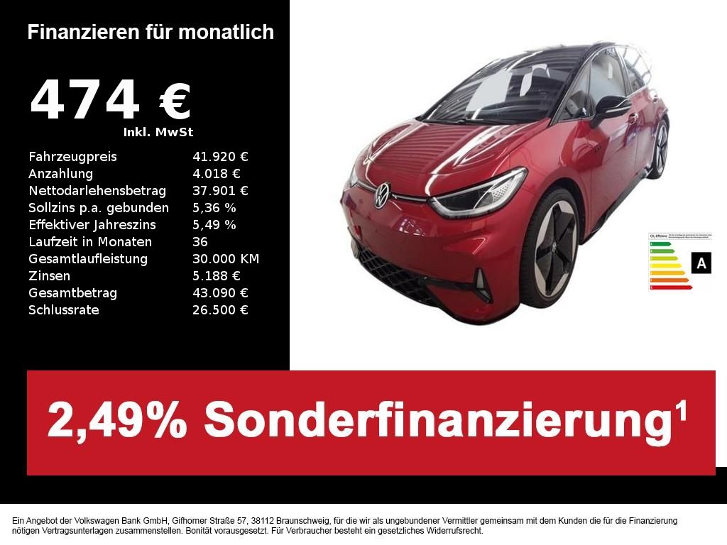 VW ID.3 GTX 84-kWh+ACC+HUD+IQ-LIGHT+NAVI