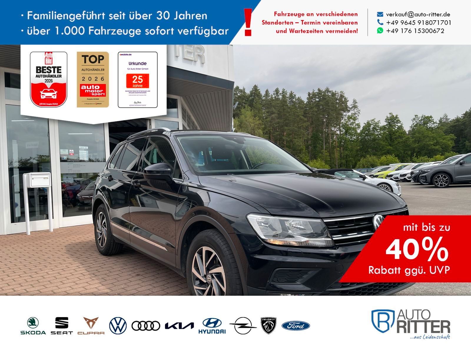 VW Tiguan BMT Sound AHK+Sitzheizung+ACC+Bluetoot...