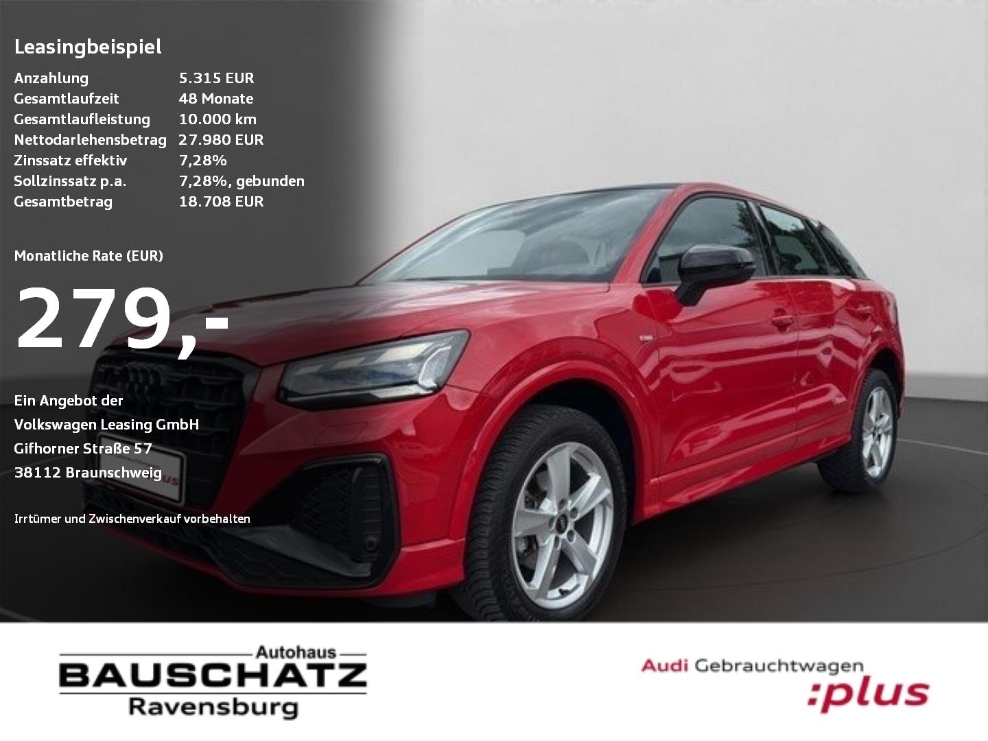 Audi Q2 30 TDI S tronic S line Fahrschulfahrzeug Lede