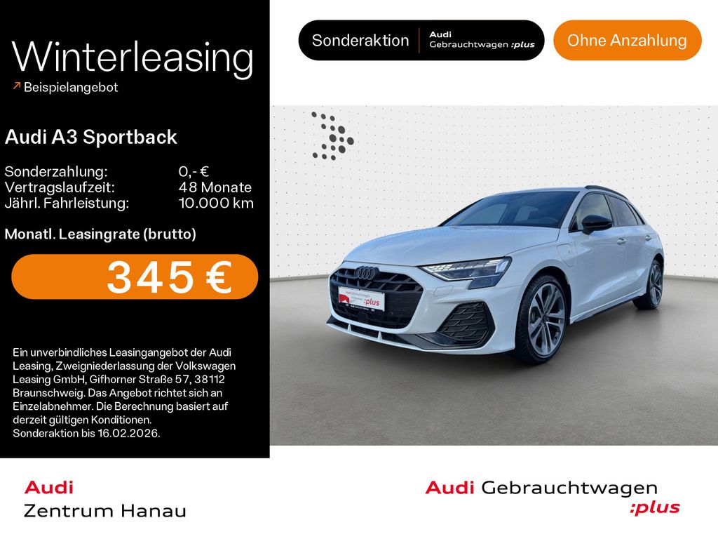A3 Sportback 40 TFSIe S-LINE*NAVI-PLUS*MATRIX*KA