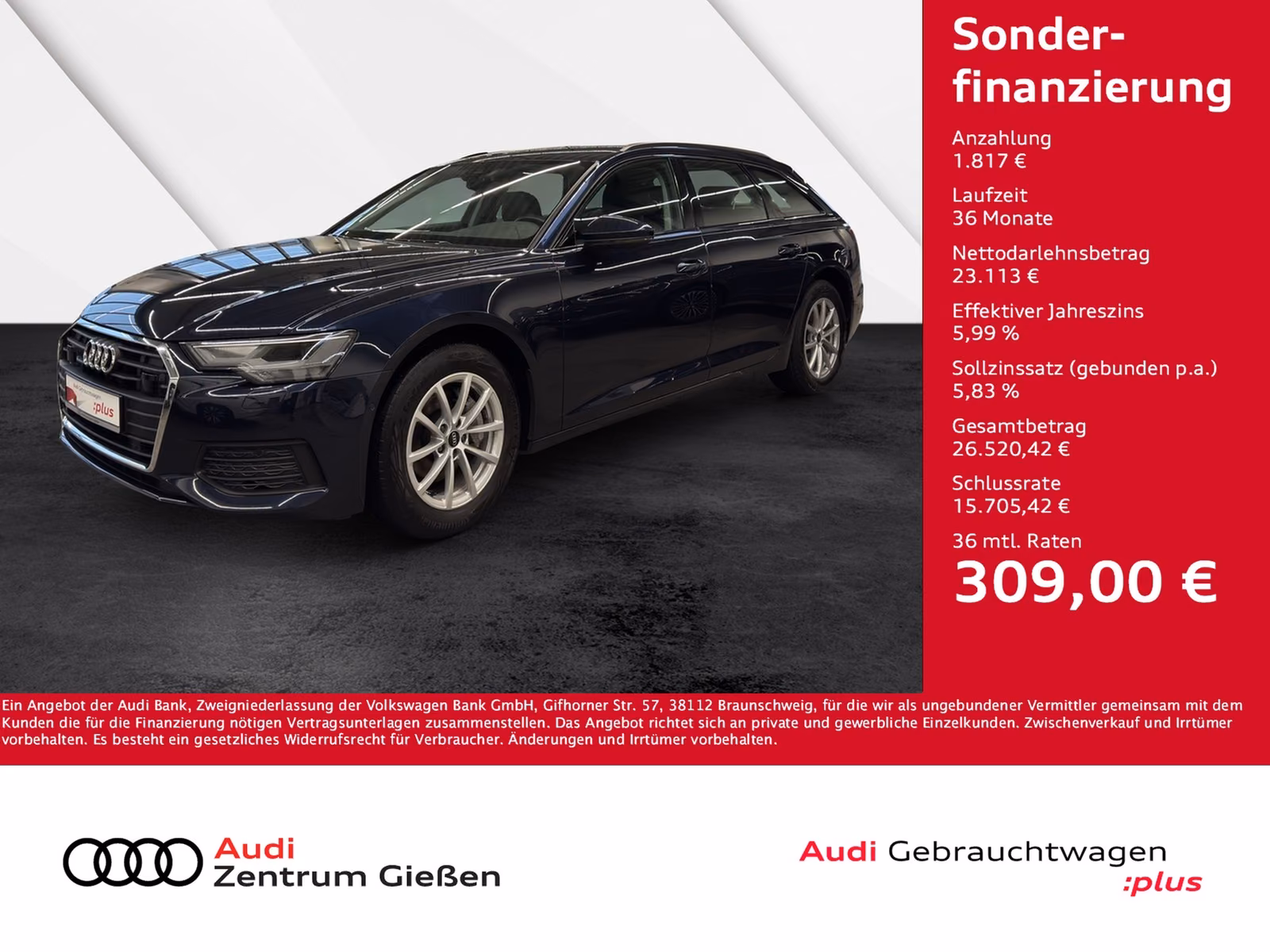 Audi A6 Avant 35 TDI basis AHK Assistenzpaket LED Nav, миниатюра 2