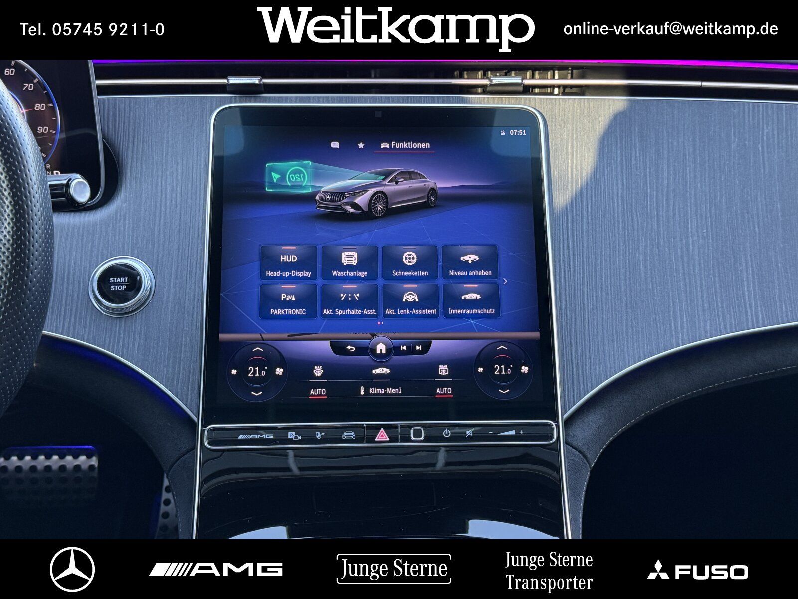 Mercedes-Benz AMG EQE 53 4M+ Night+21"+PremPlus+Massage+Pano foto 14