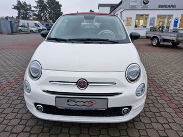 Fiat 500 Cabrio Verdeck rot