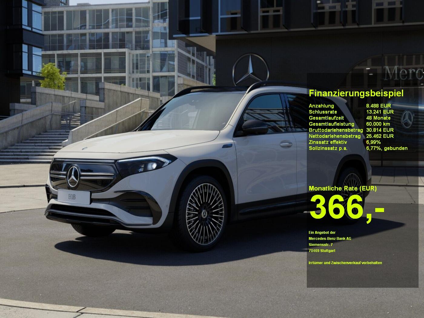 Mercedes-Benz EQB 300 4M +AMG+MBUX+PANO+KAMERA+360°+NIGHT