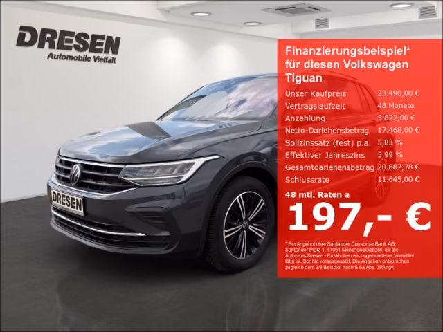 Volkswagen Tiguan 1.5 TSI BMT Active DSG(150 PS) NAVI PDC S