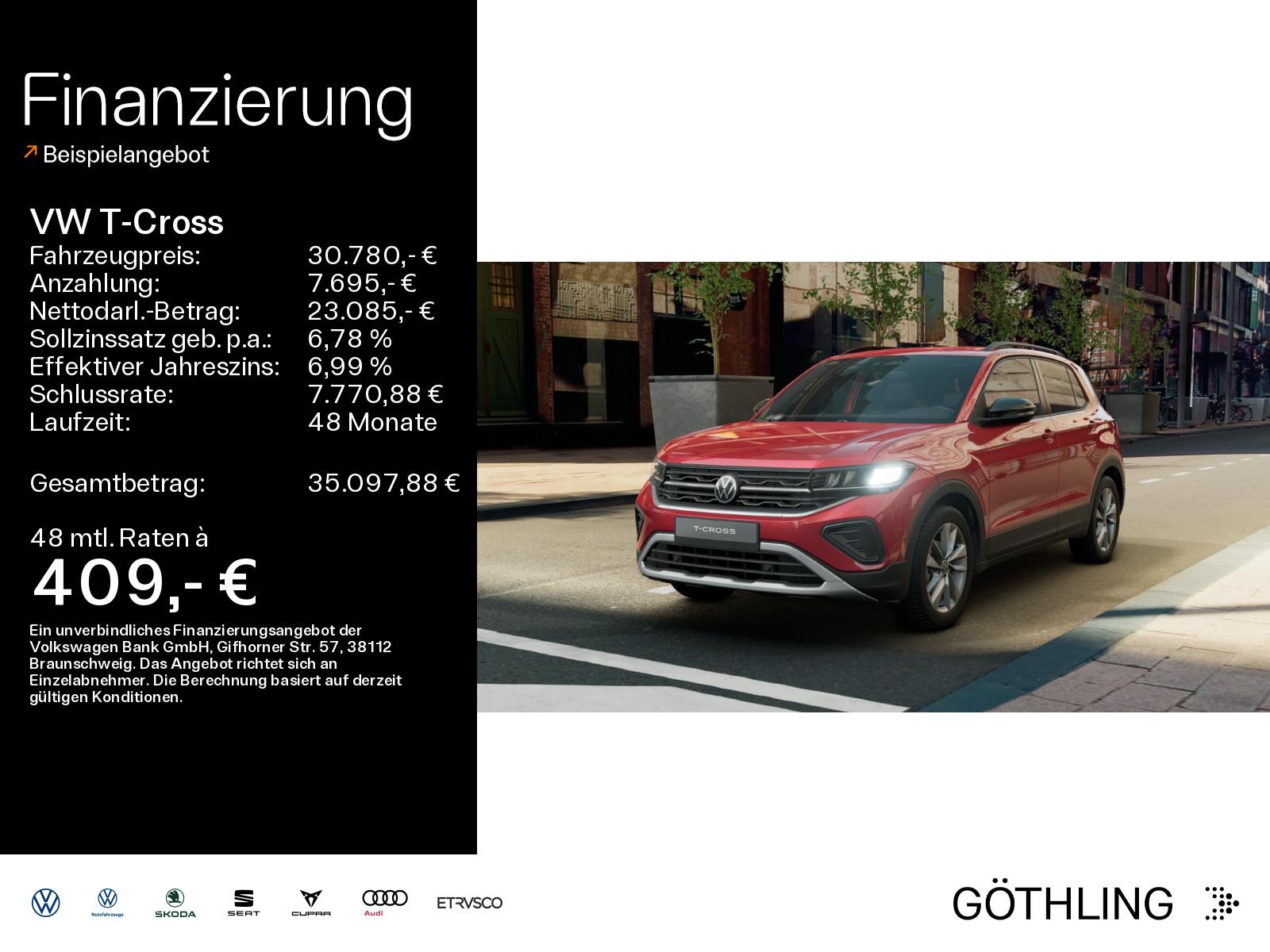 Volkswagen T-Cross Life 1.0 l TSI 85 kW (116 PS) 7- Gang-Do