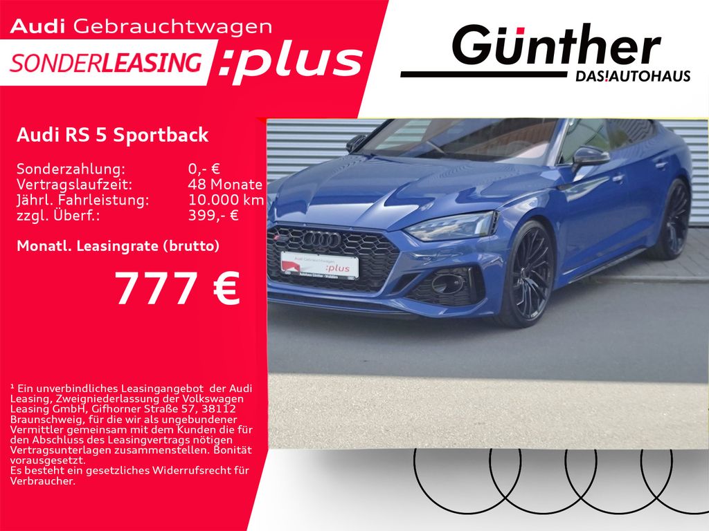 Audi RS 5 Sportback 360°KAMERA+B&O+DYNAMIKPAKET+DRC+