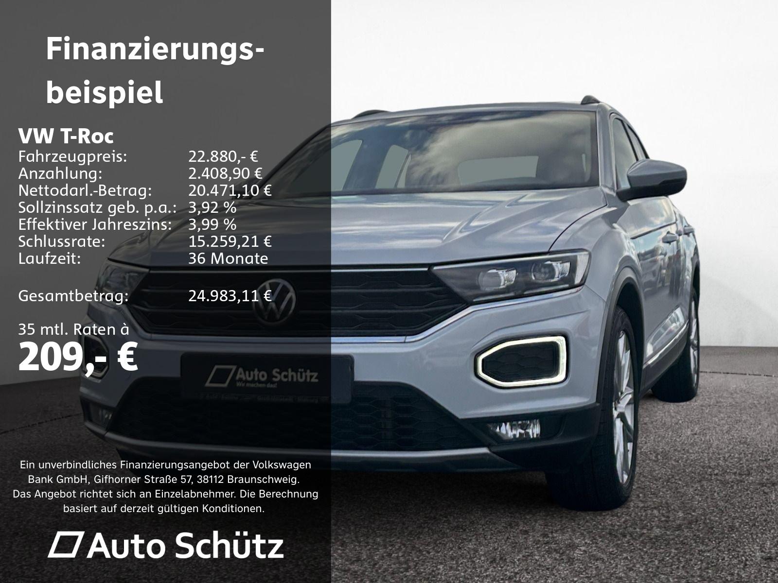 Volkswagen T-Roc 1.5 TSI Sport+NAVI+RFK+SHZ+LED+ACC