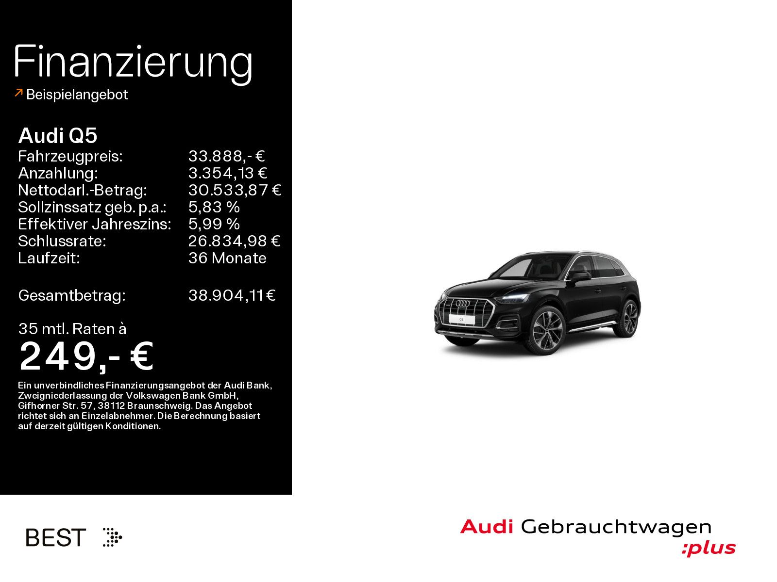 Audi Q5 advanced 40 TDI qu. Air, Tour & Stadt, Sound