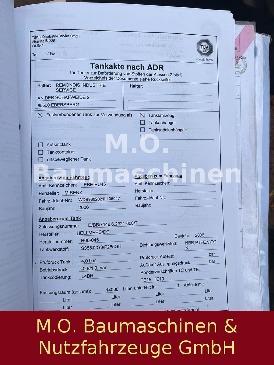 Fahrzeugabbildung Mercedes-Benz Actros 2541 / Saug- & Spühlwagen / 14.000 L /ADR