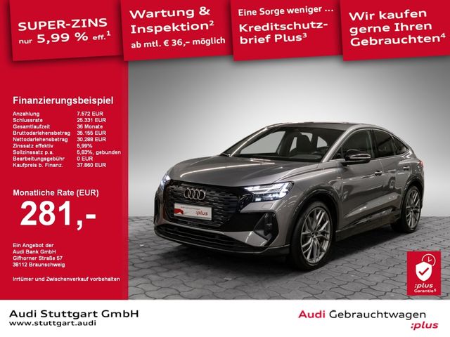 Audi Q4 Sportback 50 e-tron qu S line AHK Matrix Pano