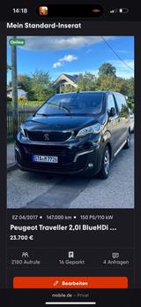 Peugeot Traveller - Peugeot Traveller in München