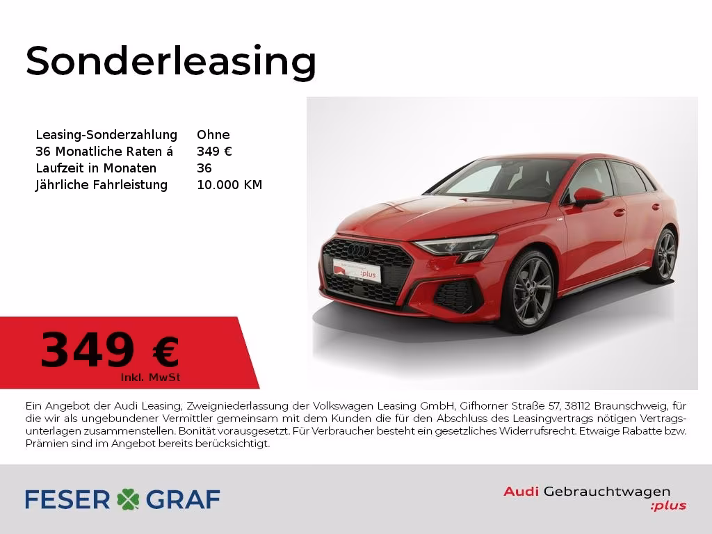 Audi A3 Sportback S line 35 TFSI virt.Cockpit/ Navi p