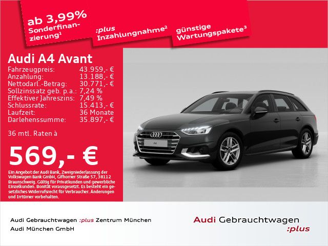 Audi A4 Avant 40 TDI S tronic advanced Pano/Virtual+/