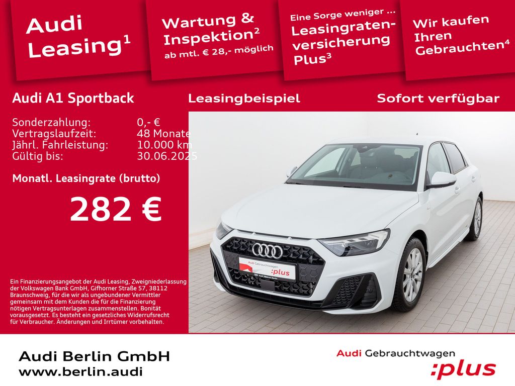 Audi A1 Sportback S line 25 TFSI S tr. LED PDC NAVI