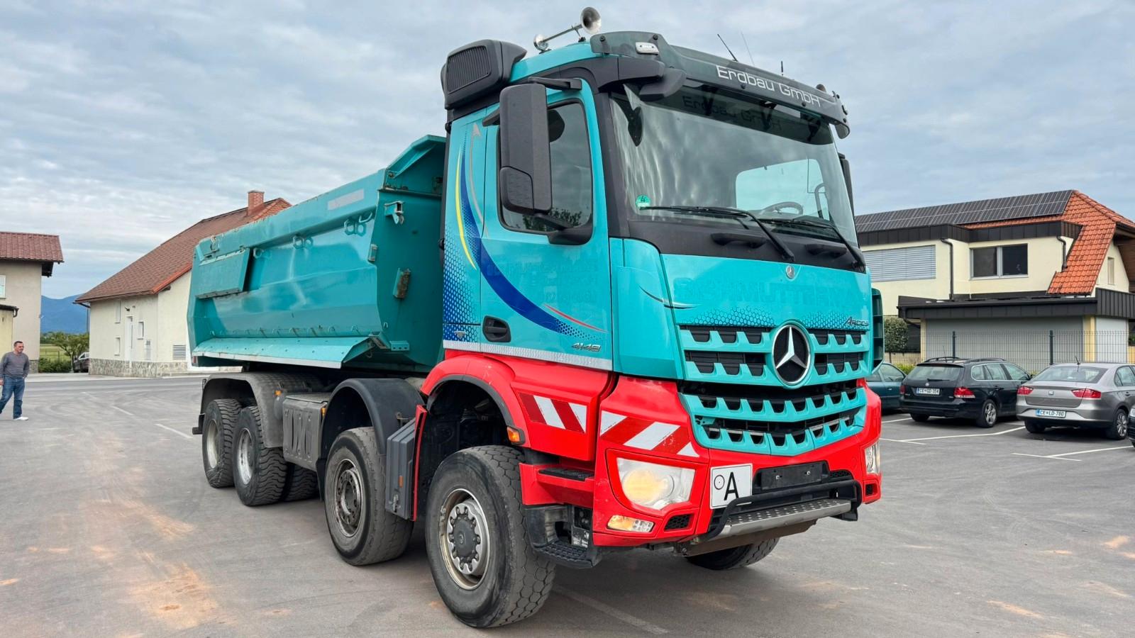 Mercedes-Benz AROCS 4148 8X6 Meiller mulda tipper - hydraulic