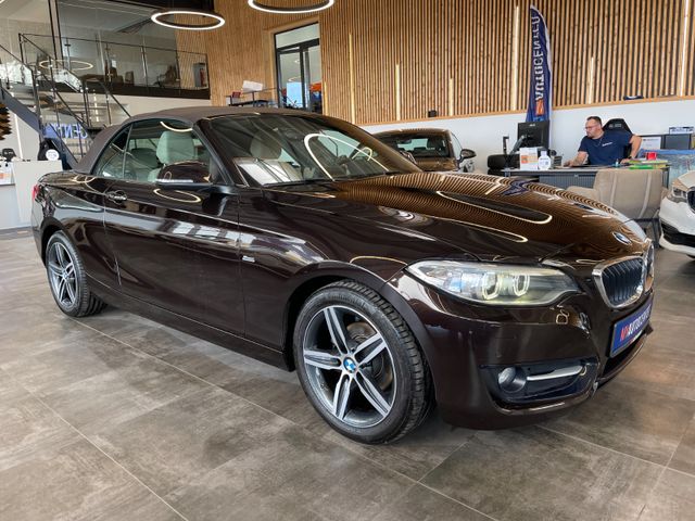 BMW 218 d Cabrio Sport Line *AHK*SHZ*Klima*Navi*