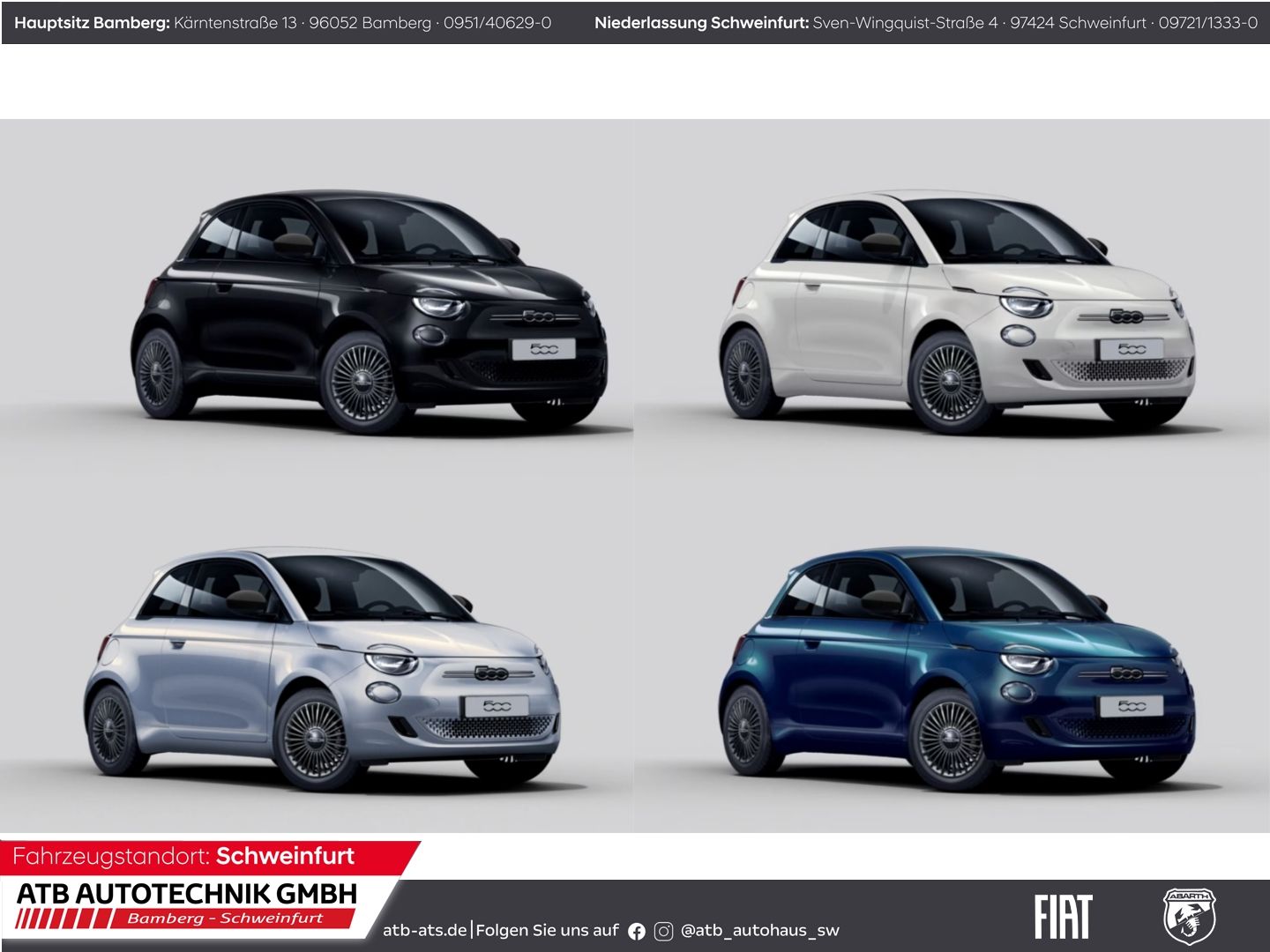Fiat 500e ICON + Komfortpaket 42 kWh PDCv+h Rückfahrk