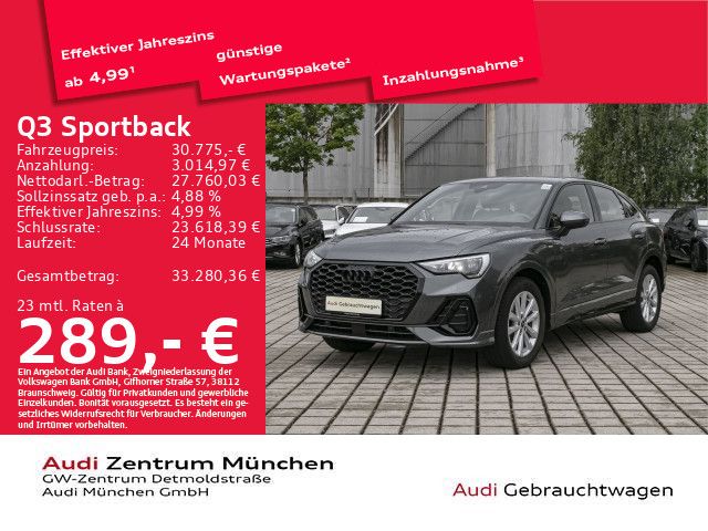 Audi Q3 Sportback 35 TDI S tronic S line Virtual/Navi