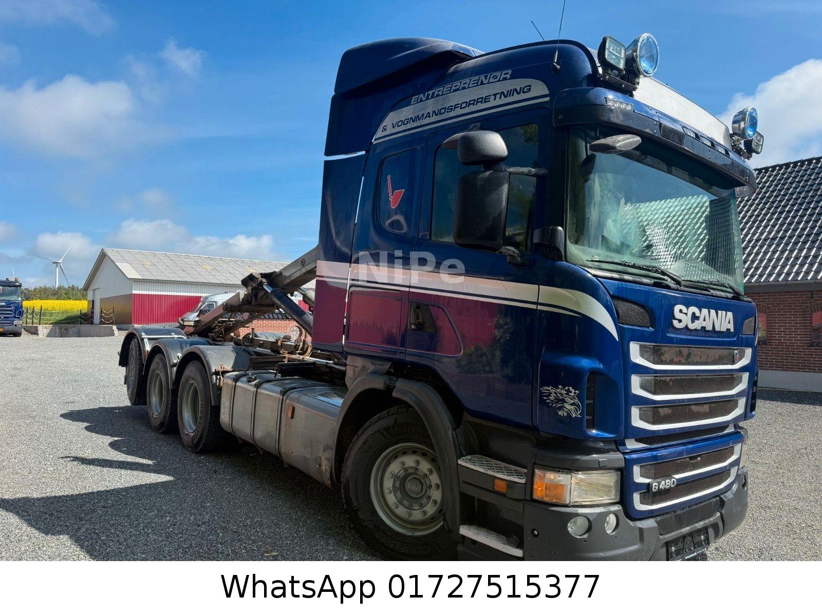 Scania G 480 8x4 HAKEN , Heck Kran Konsole
