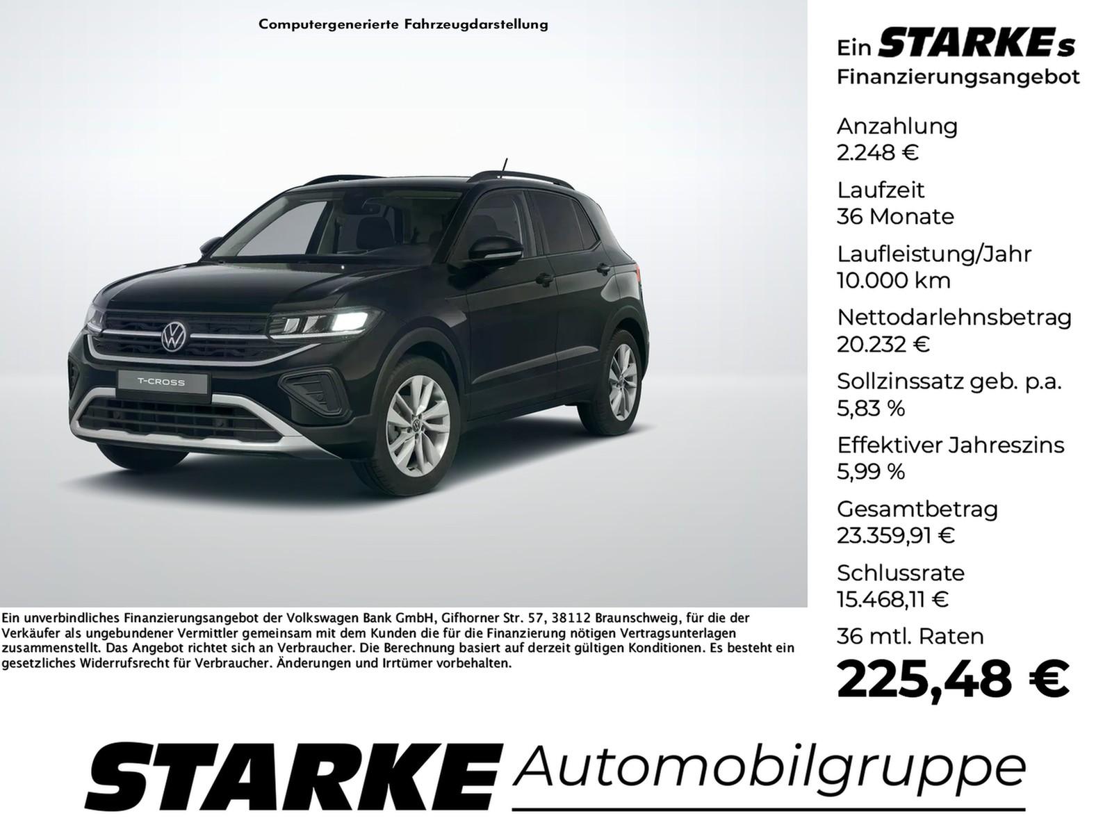 Volkswagen T-Cross 1.0 TSI Life LED Kamera PDC LM Tempo Kl