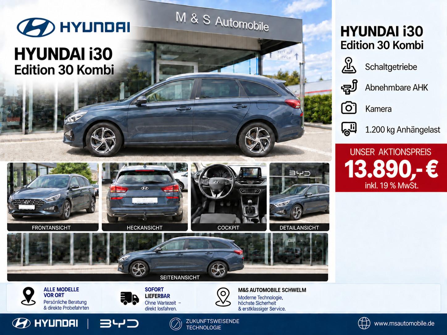 Hyundai i30 Edition 30 Kombi °Abn.AHK-1200KG°