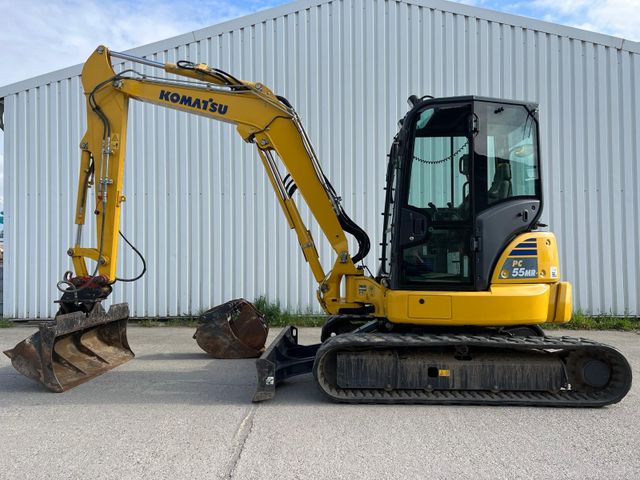 Komatsu PC 55 MR-5 Kombihydr Stiel 2m MS03 3xLöffel