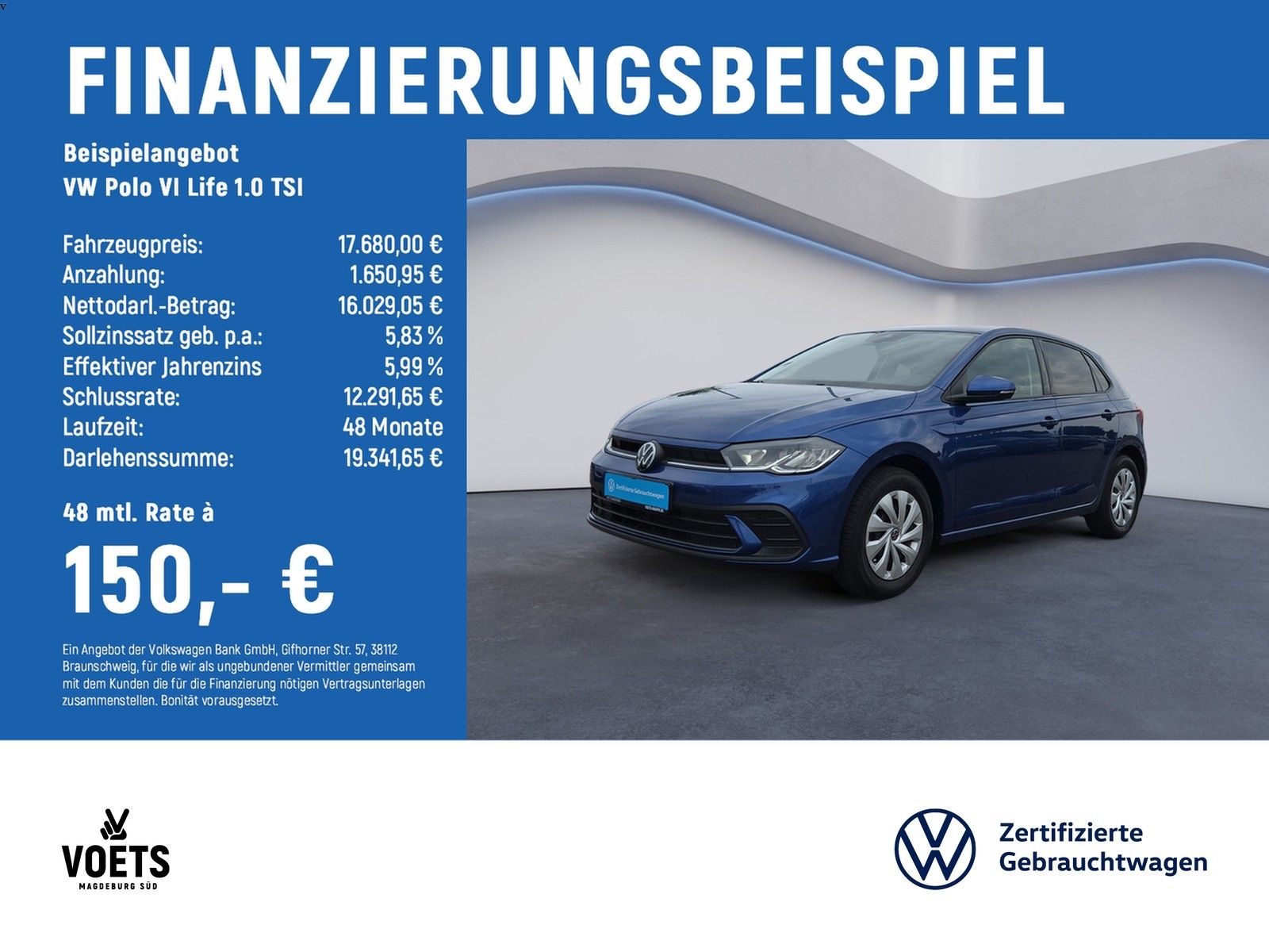 Volkswagen Polo VI Life 1.0 TSI LED+NAVI+IQ-DRIVE PAKET
