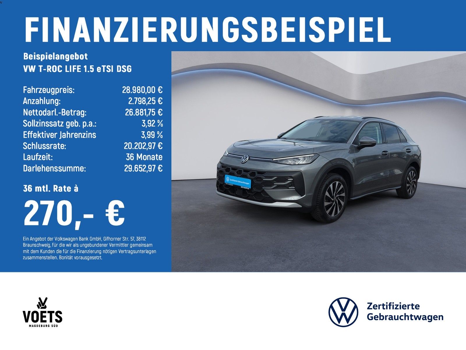 Volkswagen T-ROC LIFE 1.5 eTSI DSG LED NAVI KAMERA ACC IDA foto 1