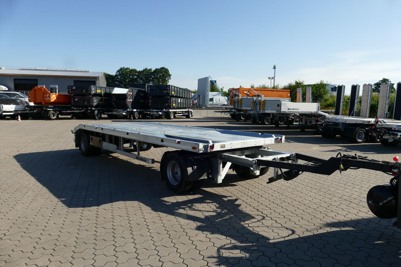 Müller-Mitteltal 18 t.Außenroller Container Anhänger, 2 in 1