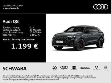 Audi Leasingangebot: Audi Q8 SUV TFSI e quattro 360 kW *HDMATRIX*AHK*LUFT*