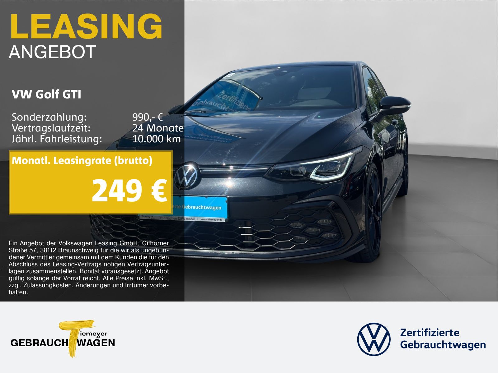 Volkswagen Golf GTI BLACK SYTLE LM19 KAMERA H+K ACC