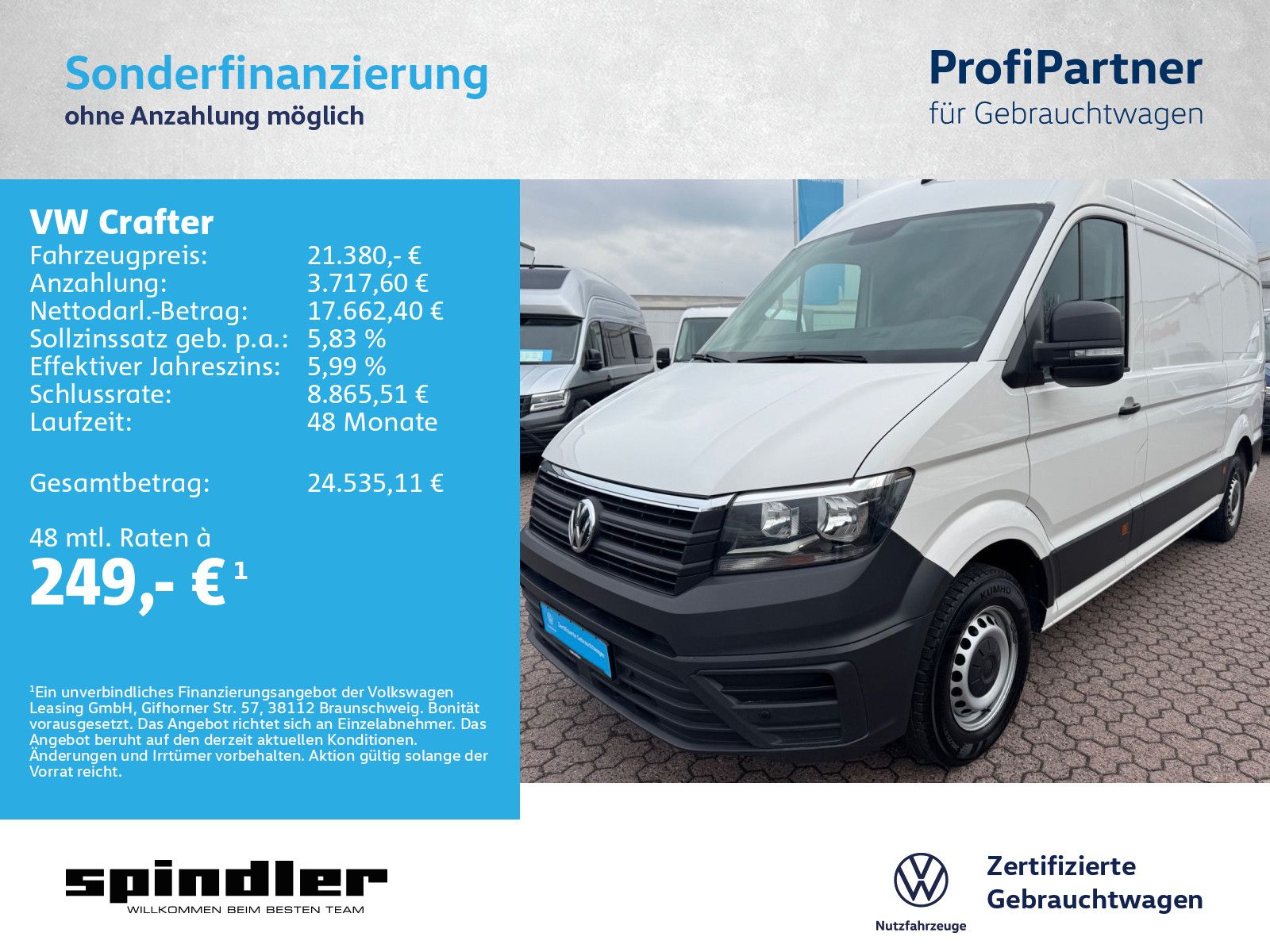 VW Crafter 35 Kasten L2H2 / Bluetooth, Klima, PDC