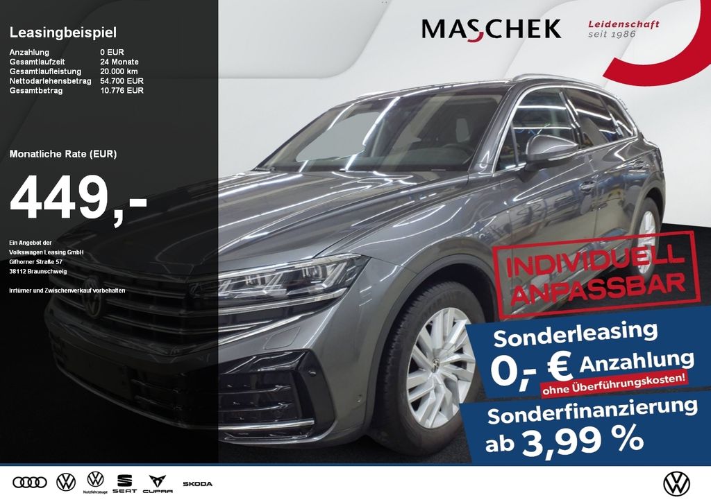 Volkswagen Touareg Elegance 3.0 TDI AHK Luftfwk Navi Sitzh.